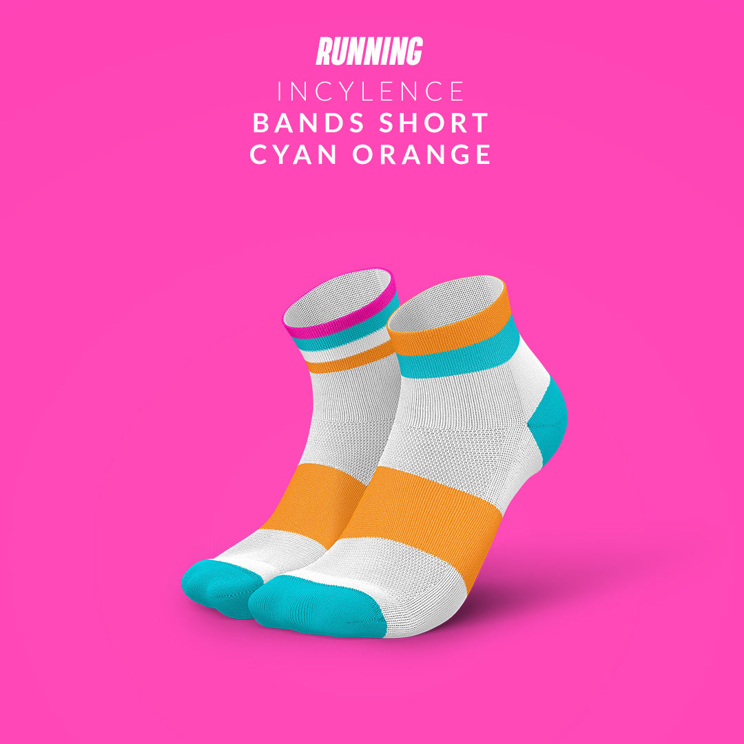 INCYLENCE RUNNING BANDS SHORT CYAN ORANGE