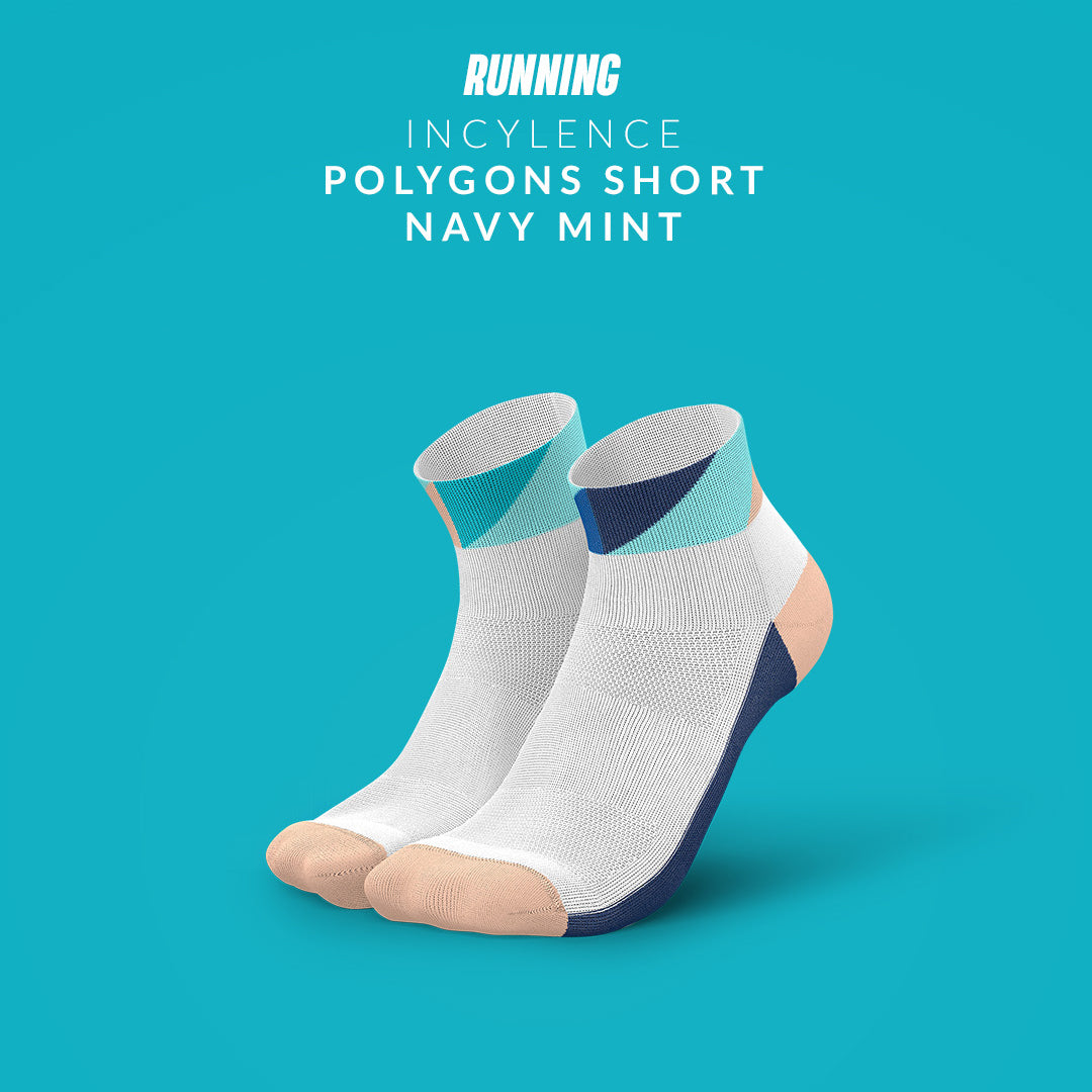 INCYLENCE RUNNING POLYGONS SHORT NAVY MINT