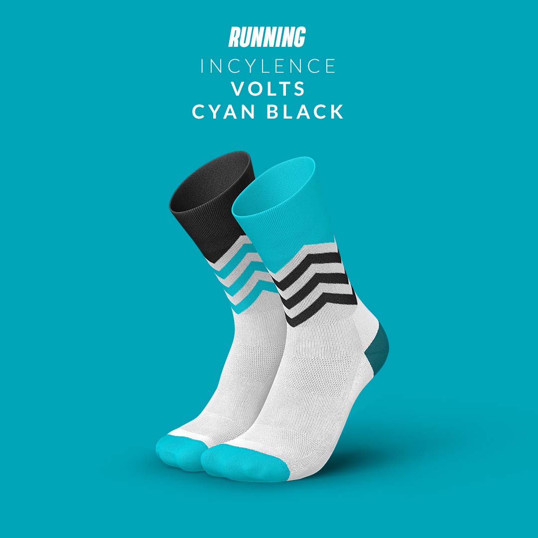 INCYLENCE RUNNING VOLTS CYAN BLACK
