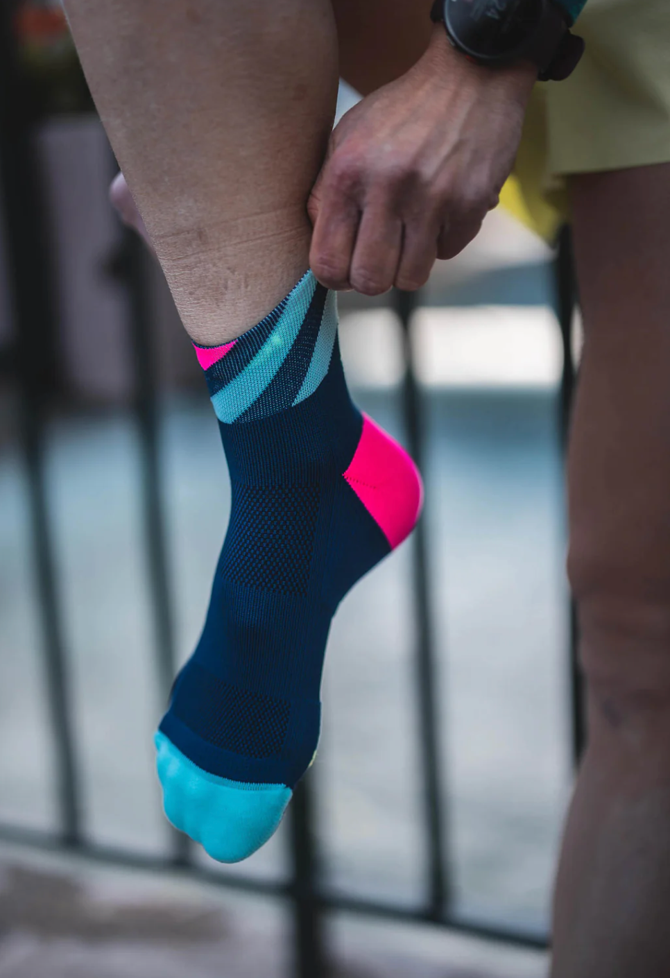 INCYLENCE RUNNING PLATFORMS SHORT NAVY BLUE MINT