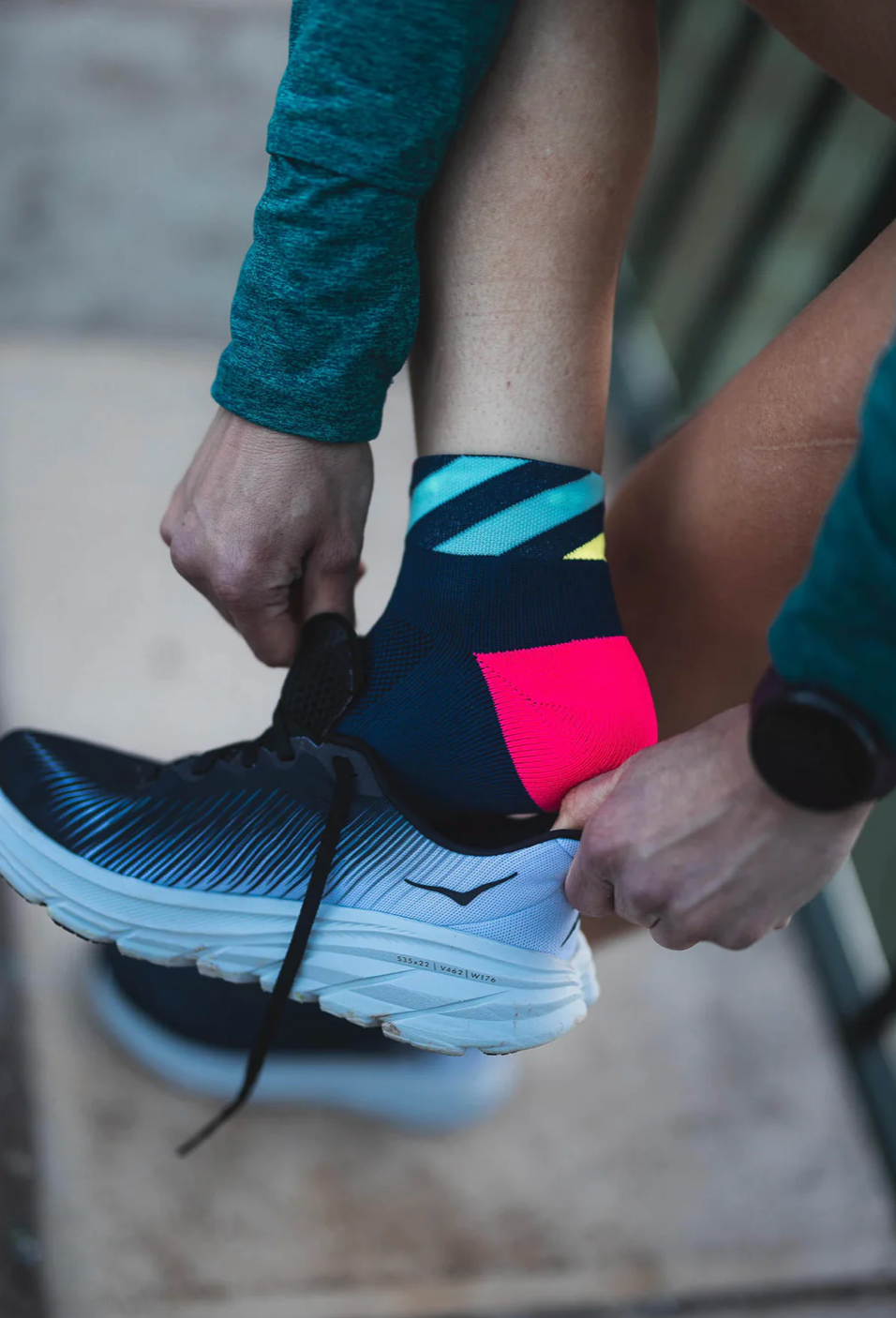 INCYLENCE RUNNING PLATFORMS SHORT NAVY BLUE MINT