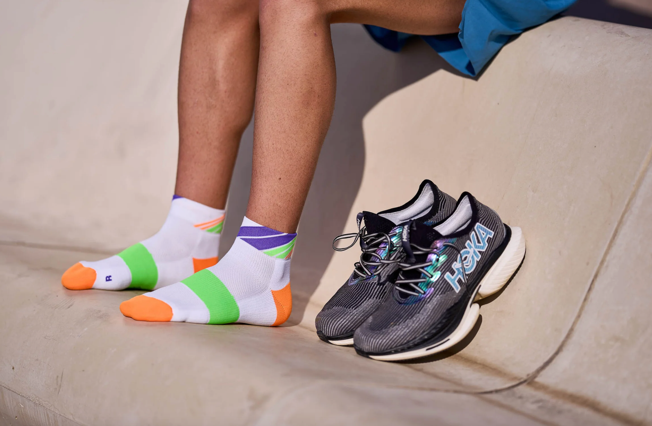 INCYLENCE RUNNING LADDERS SHORT ORANGE GREEN