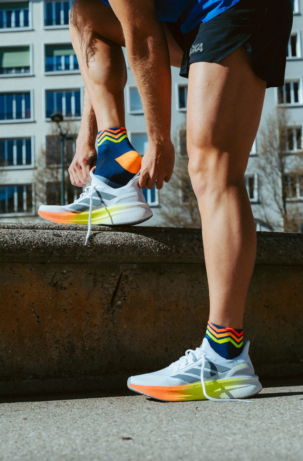 INCYLENCE ULTRALIGHT WAVES SHORT NAVY ORANGE