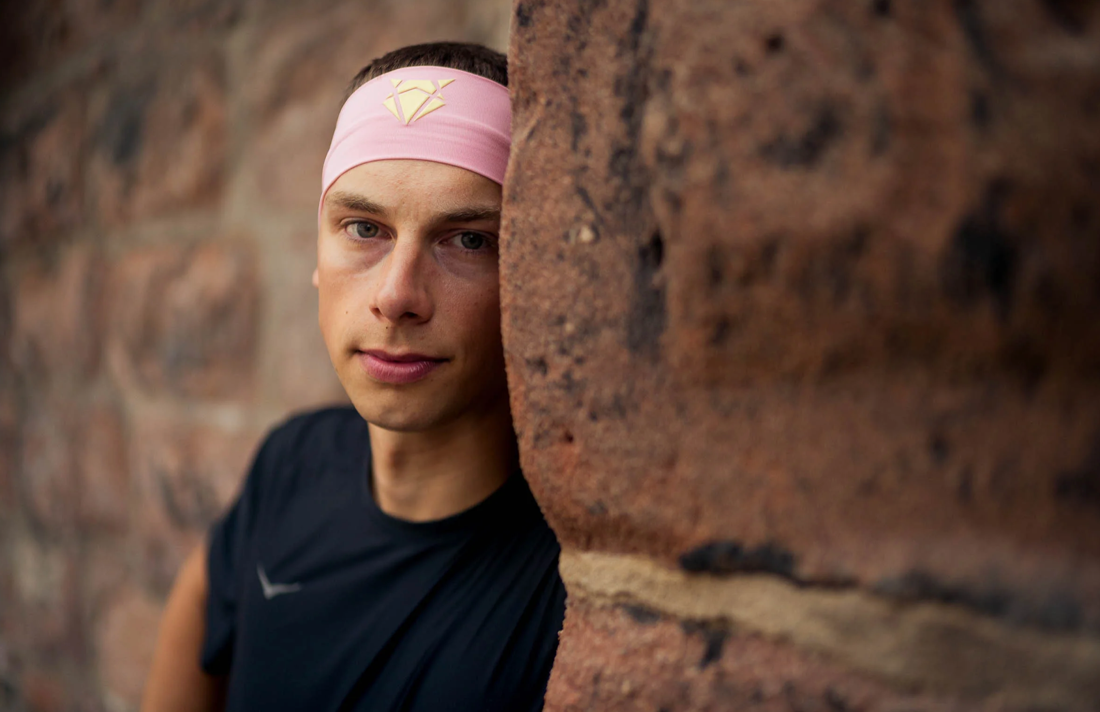 INCYLENCE HEADBAND V1 LIGHT PINK YELLOW NARROW