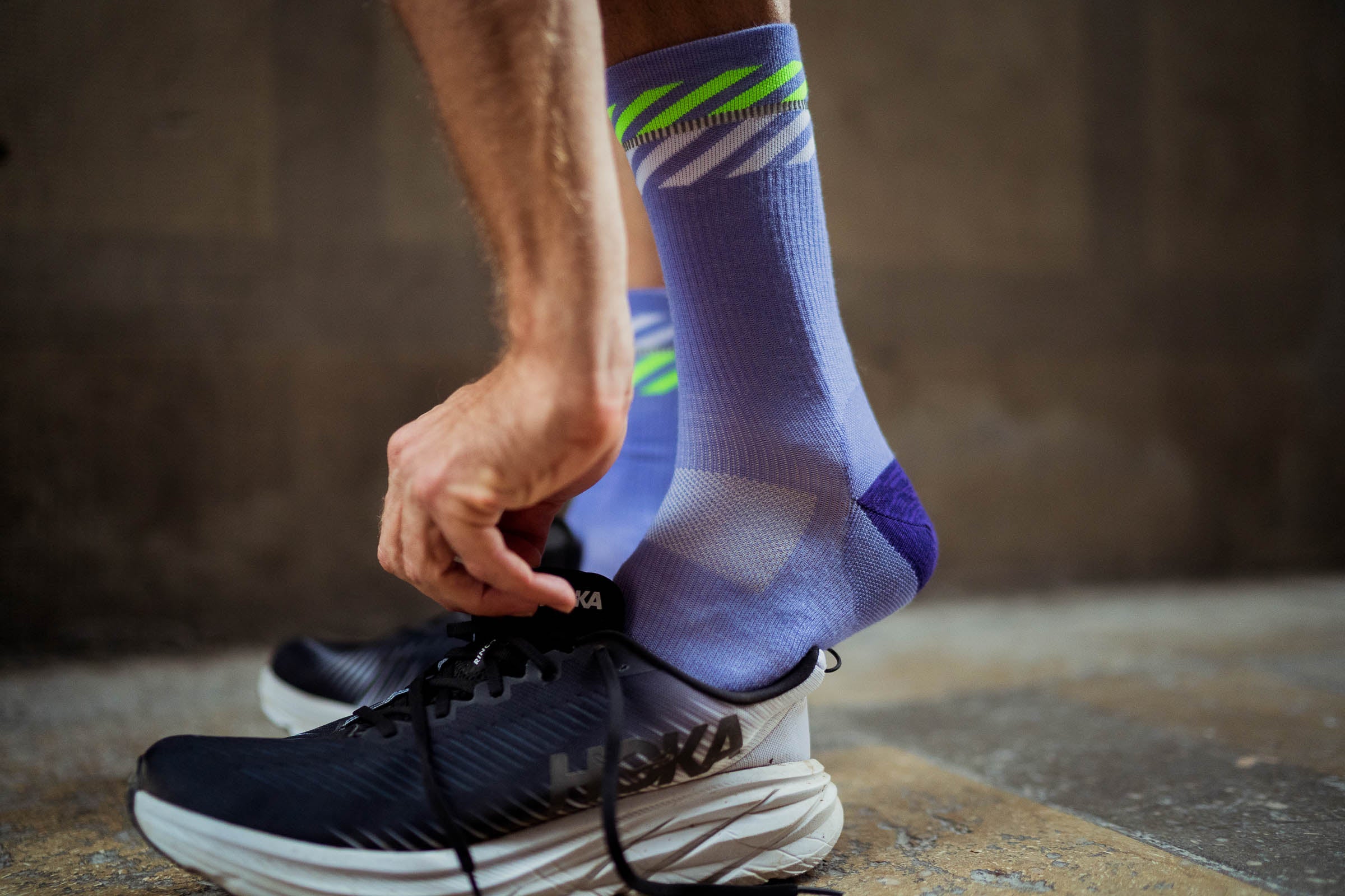 INCYLENCE MERINO LIGHT LANES PURPLE GREEN