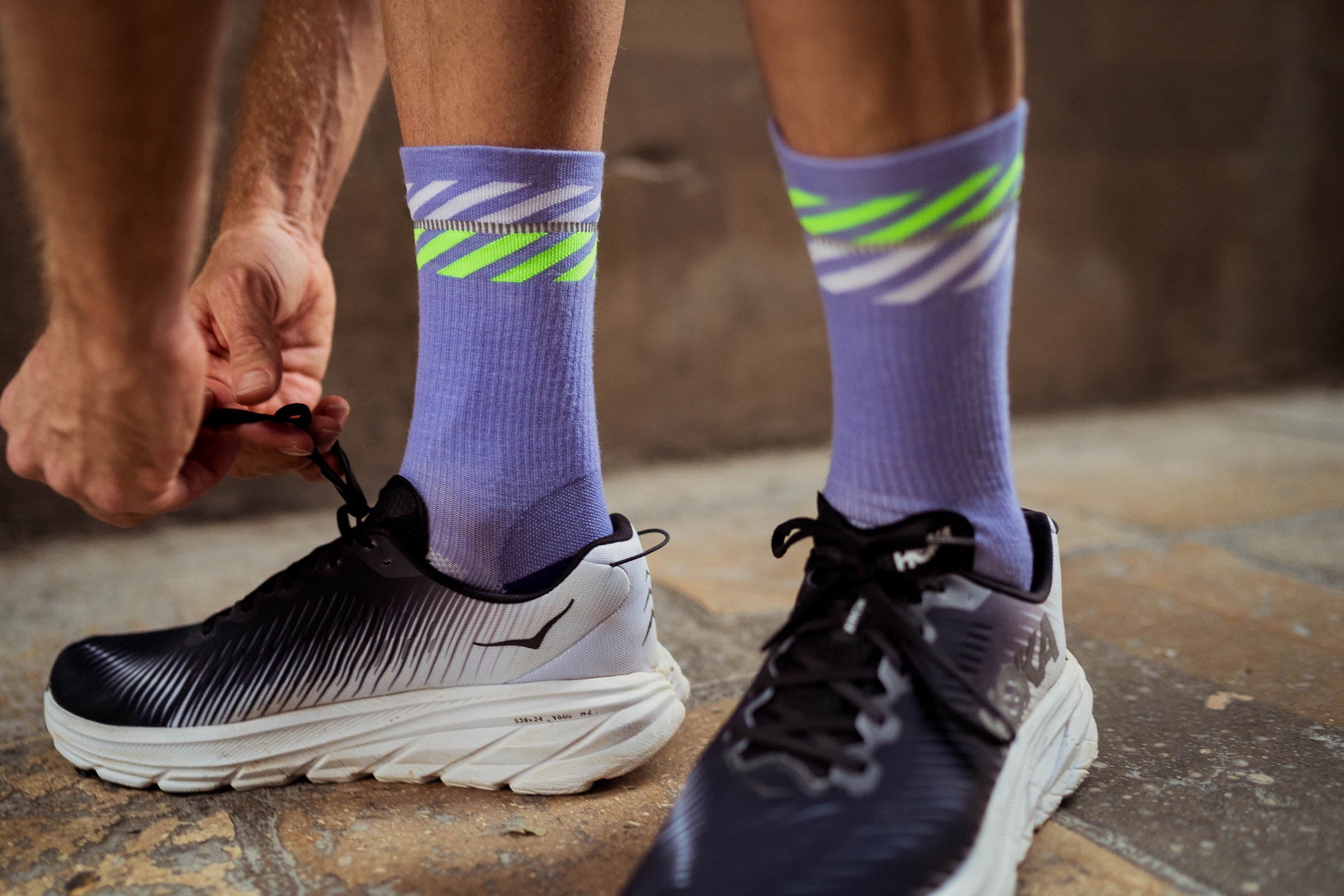 INCYLENCE MERINO LIGHT LANES PURPLE GREEN