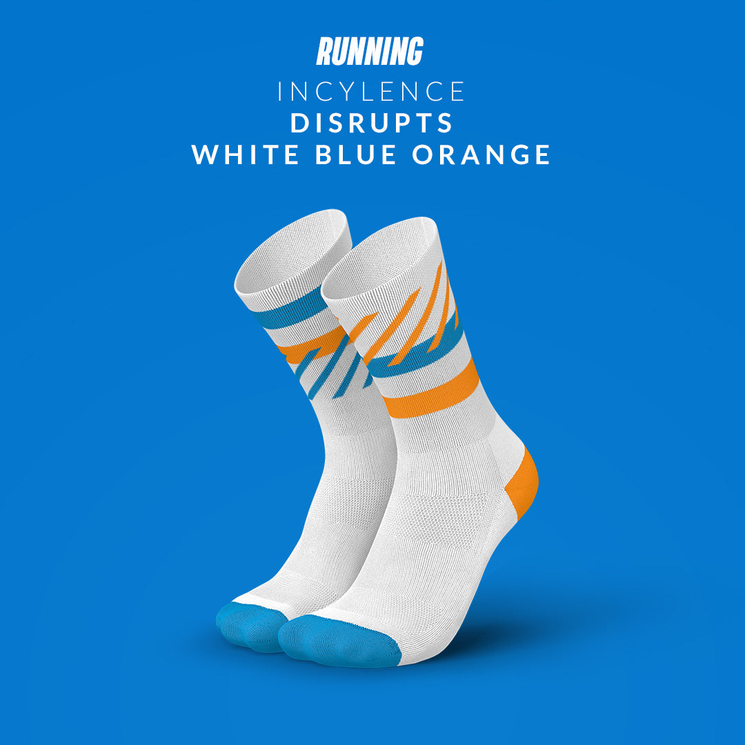 INCYLENCE RUNNING DISRUPTS WHITE BLUE ORANGE