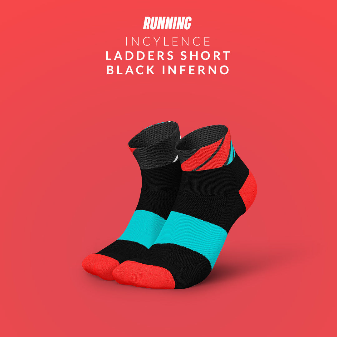 INCYLENCE RUNNING LADDERS SHORT BLACK INFERNO