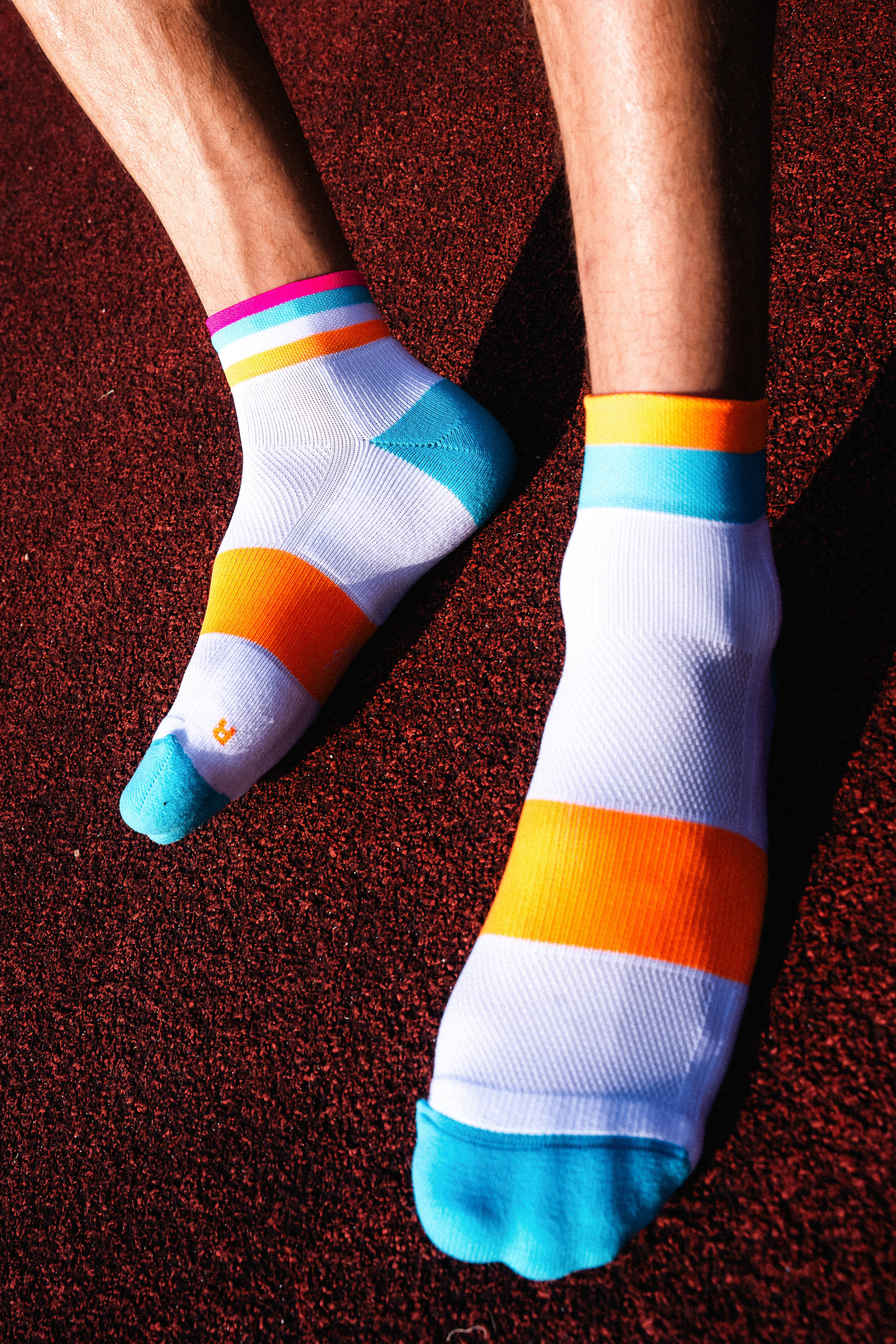 INCYLENCE RUNNING BANDS SHORT CYAN ORANGE