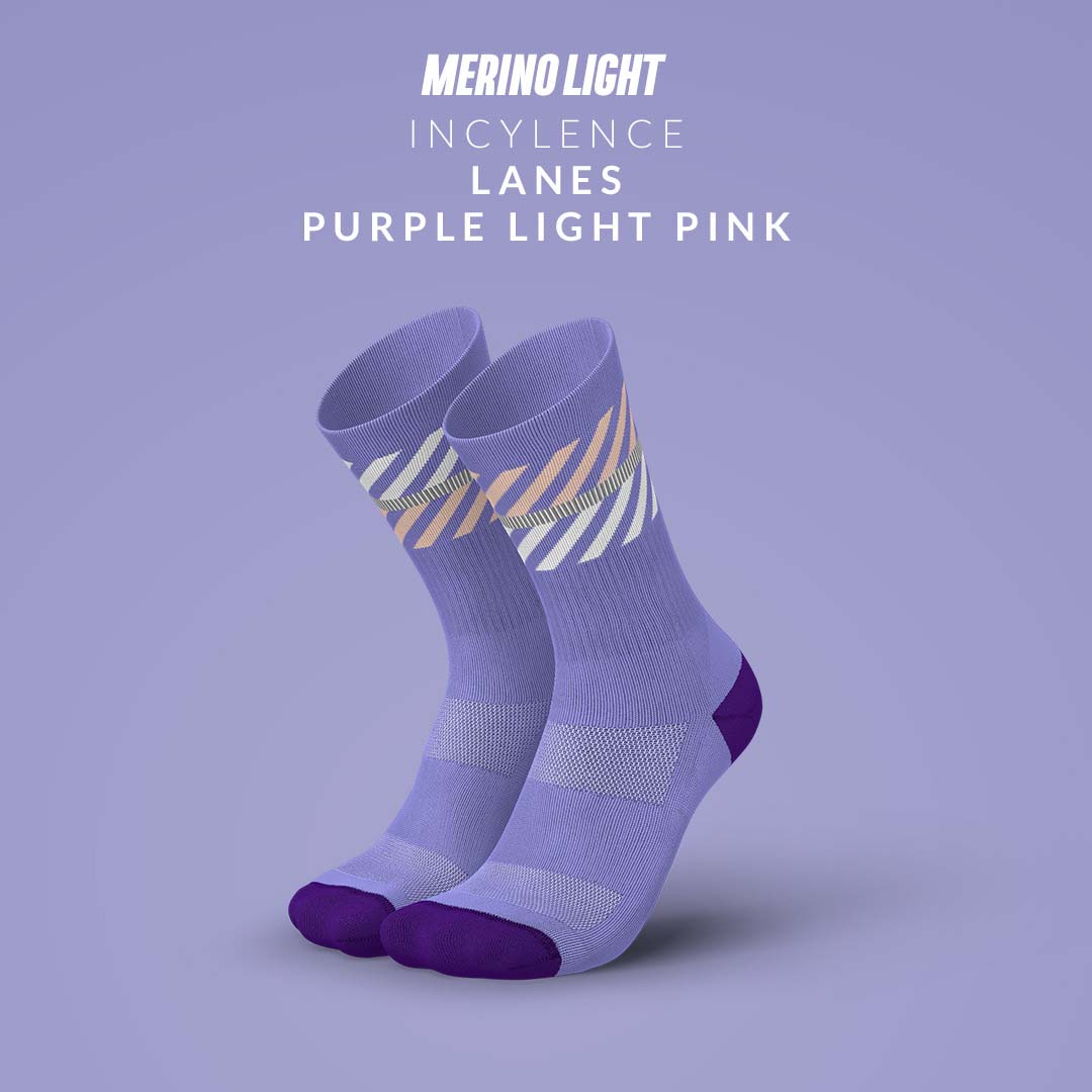 INCYLENCE MERINO LIGHT LANES PURPLE LIGHT PINK