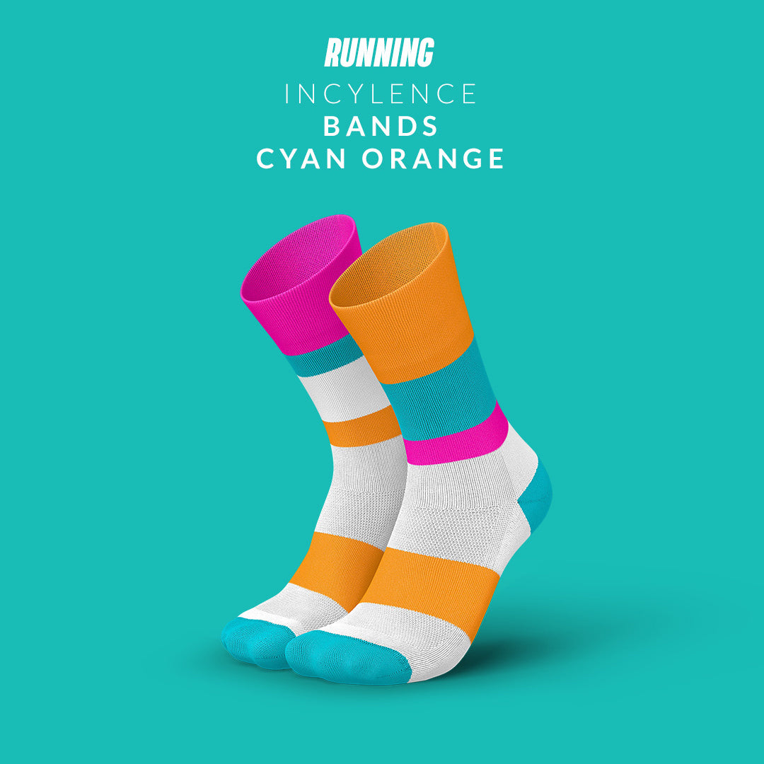 INCYLENCE RUNNING BANDS CYAN ORANGE