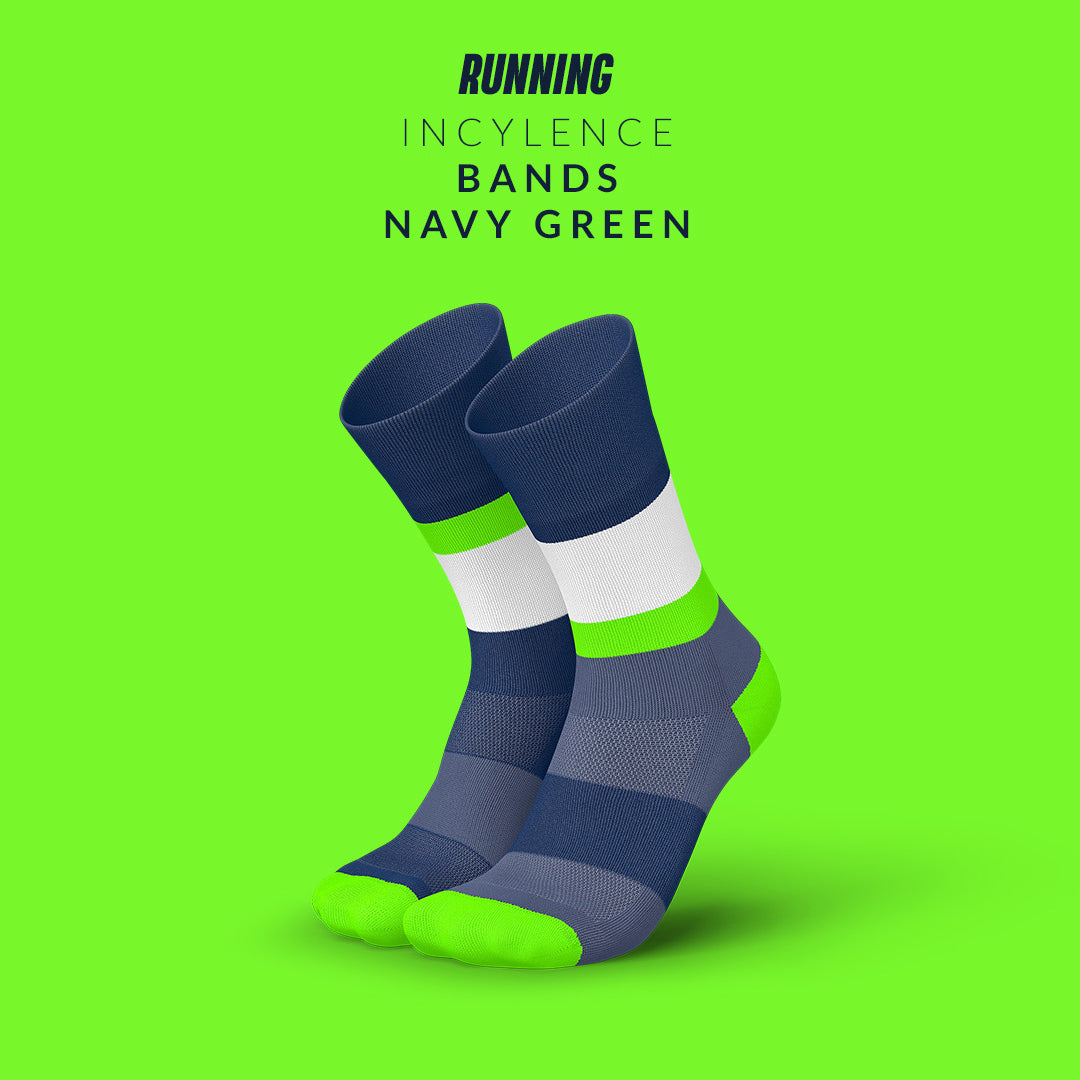 INCYLENCE RUNNING BANDS NAVY GREEN