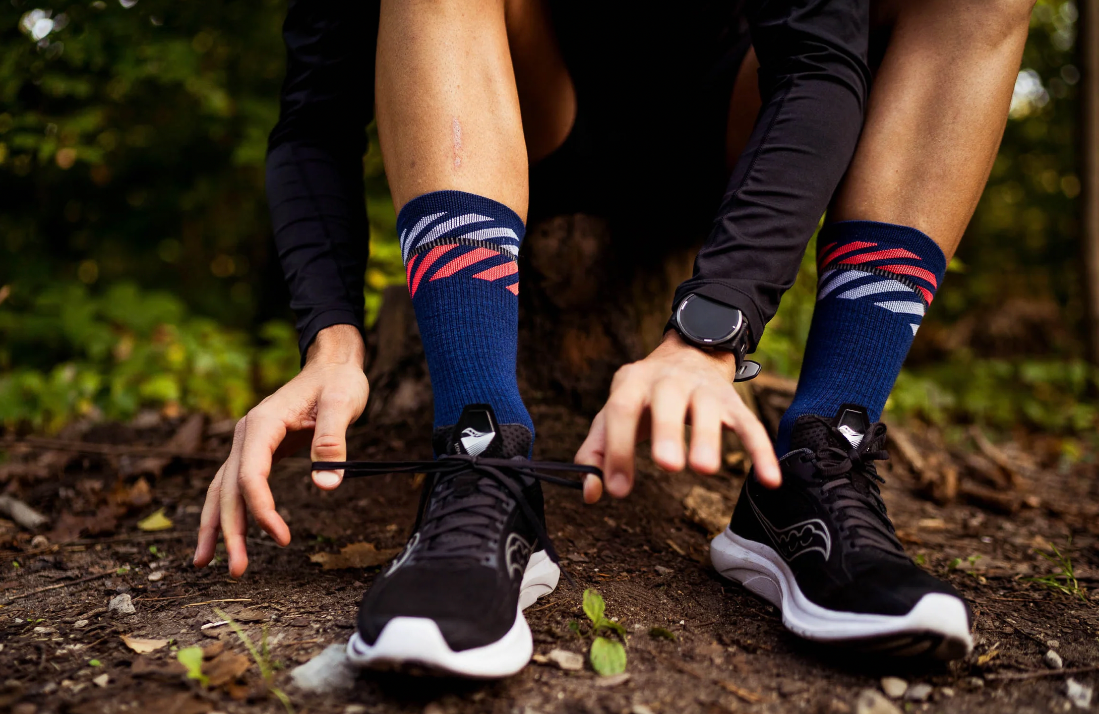 INCYLENCE MERINO LIGHT LANES NAVY INFERNO