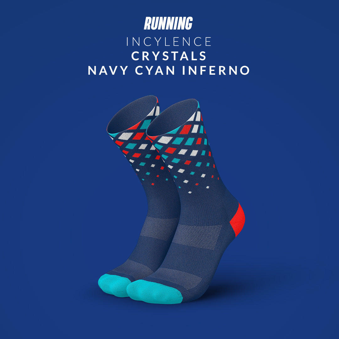 INCYLENCE RUNNING CRYSTALS NAVY CYAN INFERNO