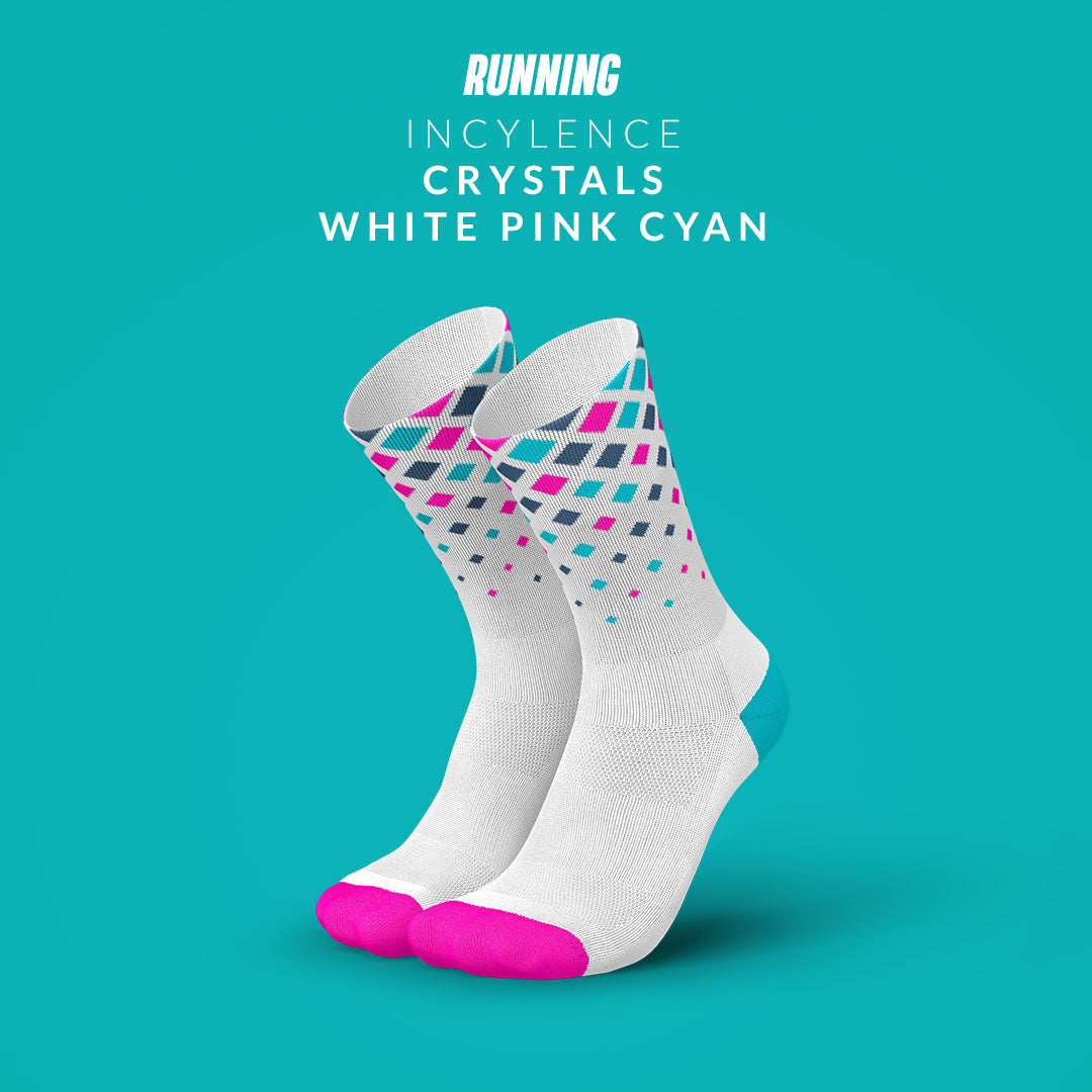 INCYLENCE RUNNING CRYSTALS WHITE PINK CYAN
