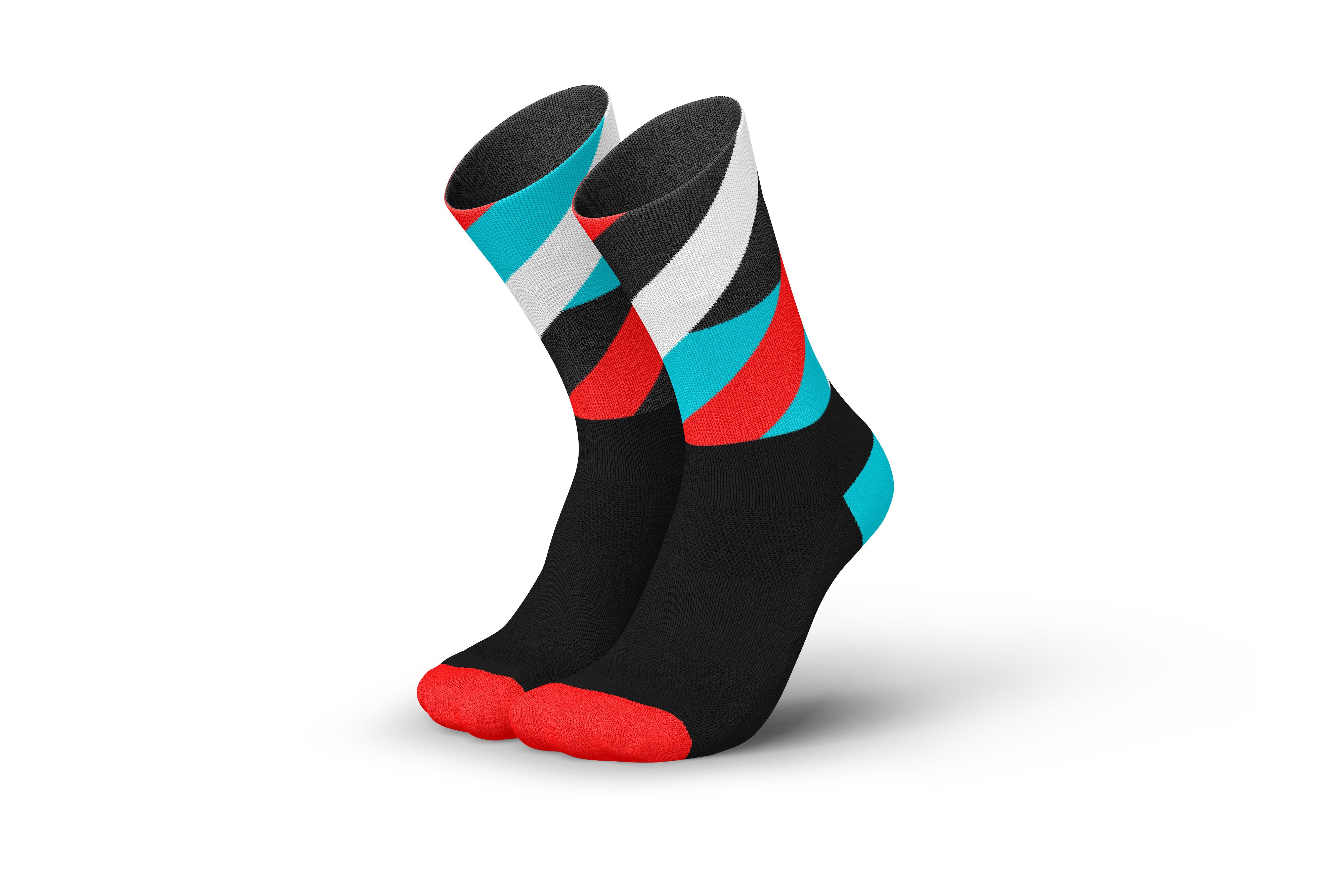 INCYLENCE RUNNING LOOPS BLACK CYAN INFERNO