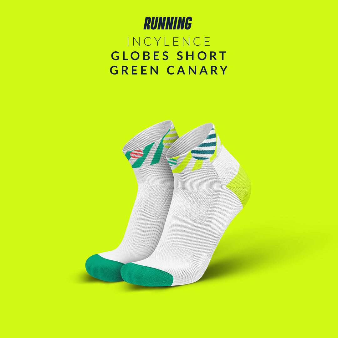 INCYLENCE RUNNING GLOBES SHORT GREEN CANARY