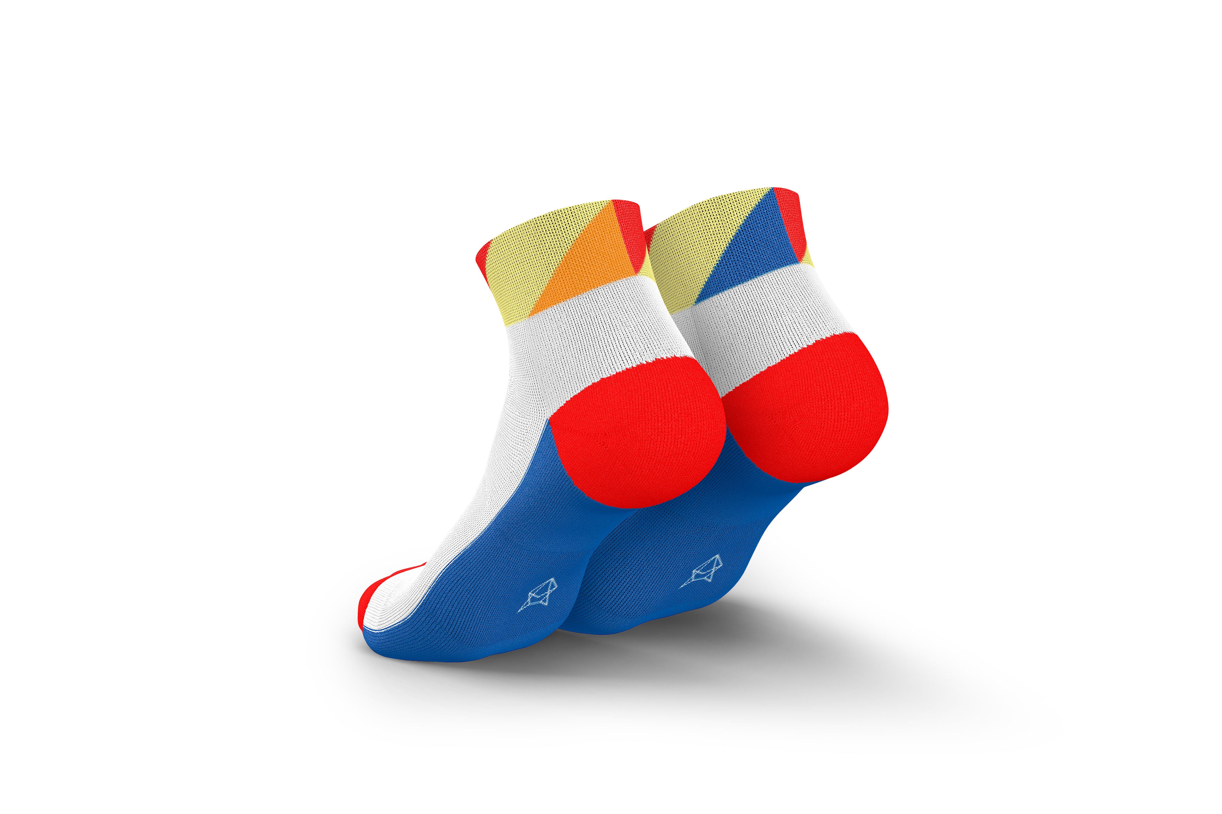 INCYLENCE RUNNING POLYGONS SHORT BLUE INFERNO